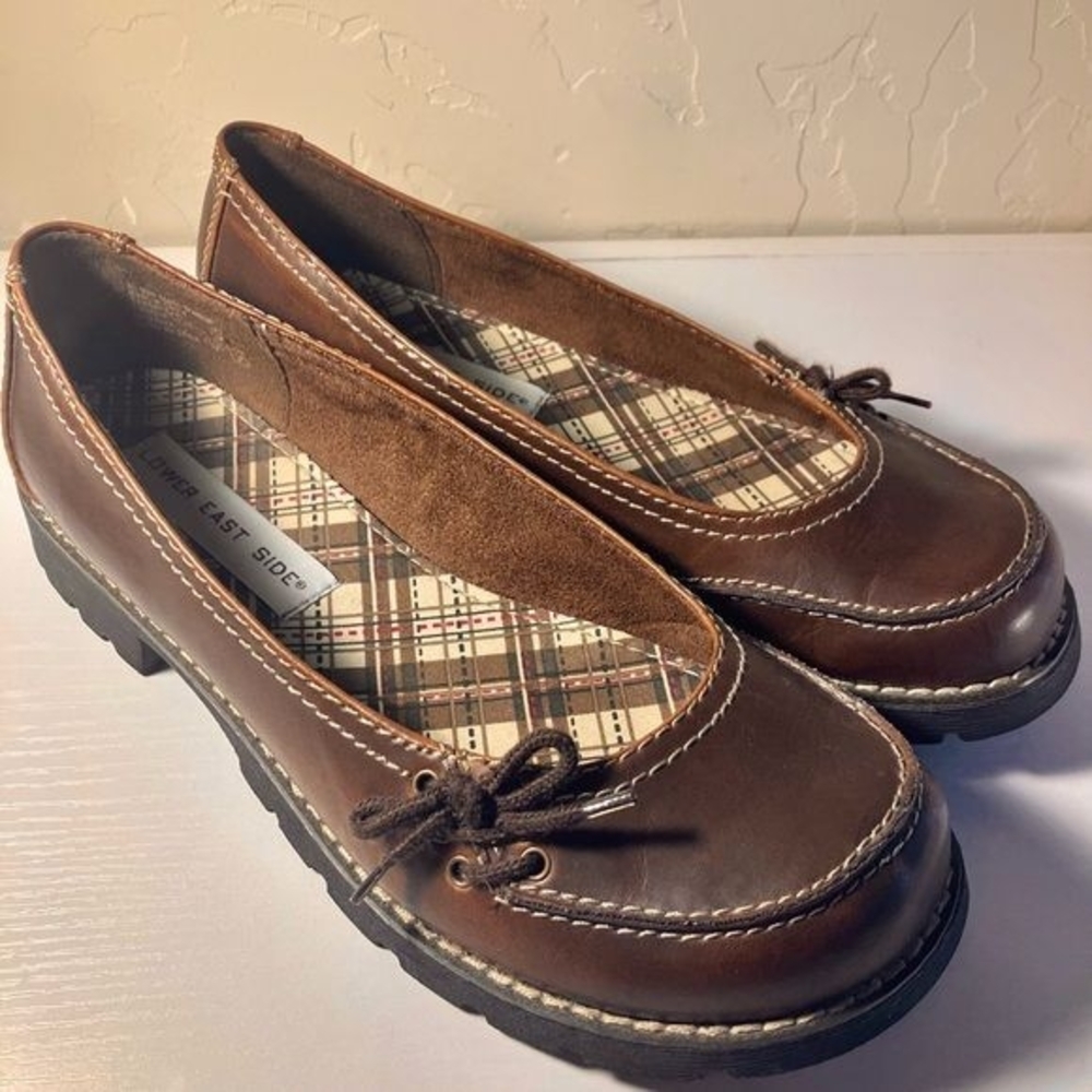 Brown Leather Women's Loafers